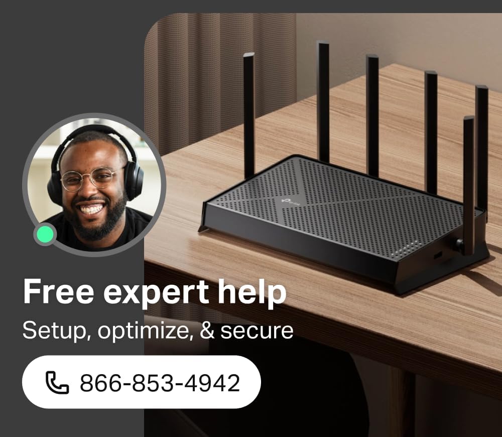 TP-Link BE6500 Dual-Band WiFi 7 Router (BE400)