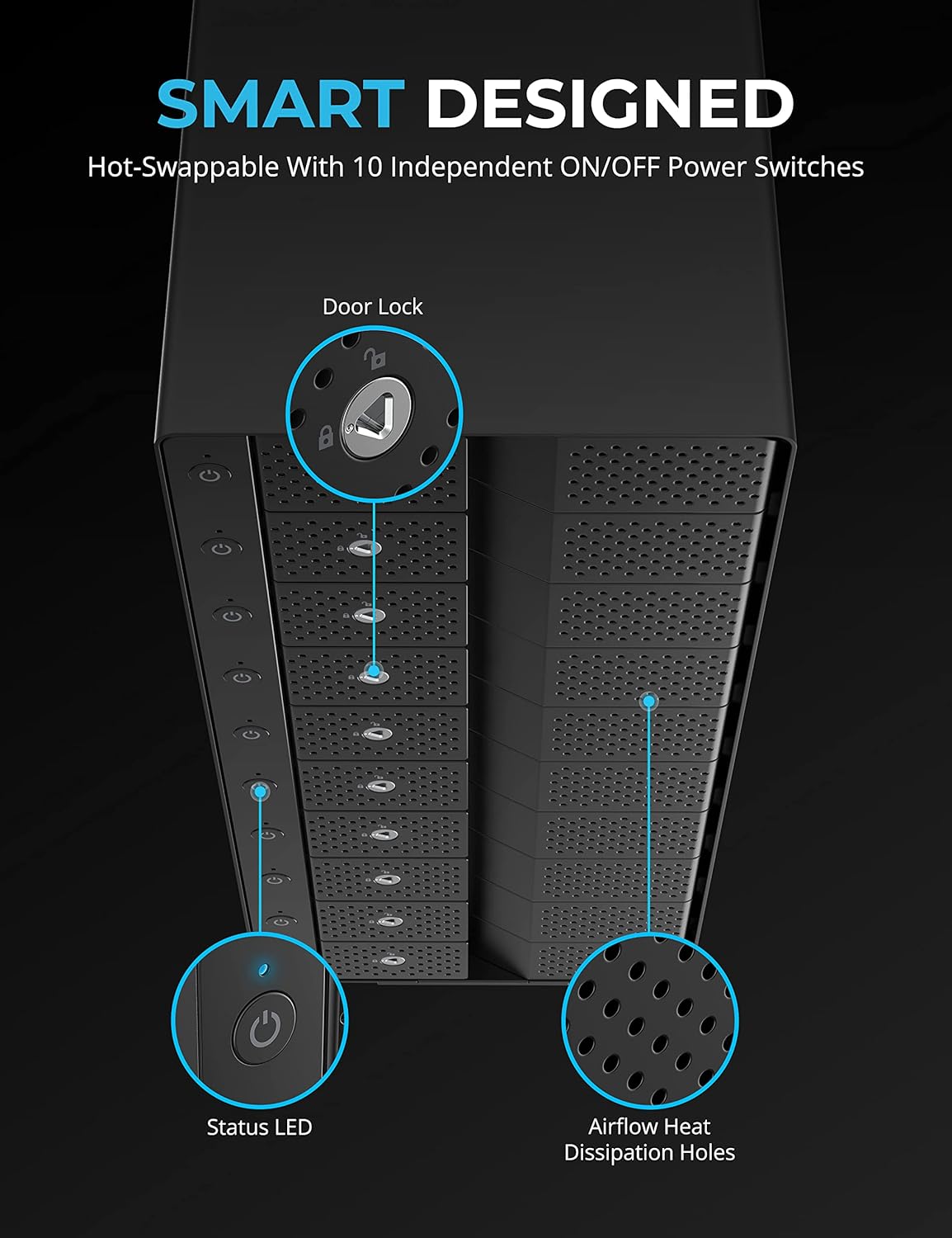 SABRENT 10-Bay USB
