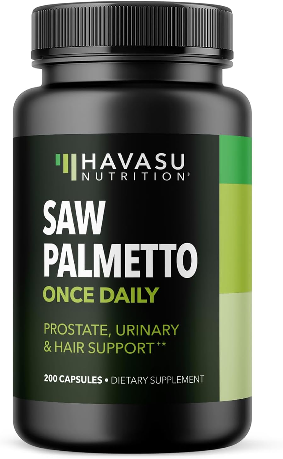 Saw Palmetto for Men Prostate Health Supplement to Promote Urinary Tract Function - 500mg Per Serving - 200 Count - DHT Blocker Hair Vitamin - Vegan Non-GMO Capsules Over 6 Month Supply