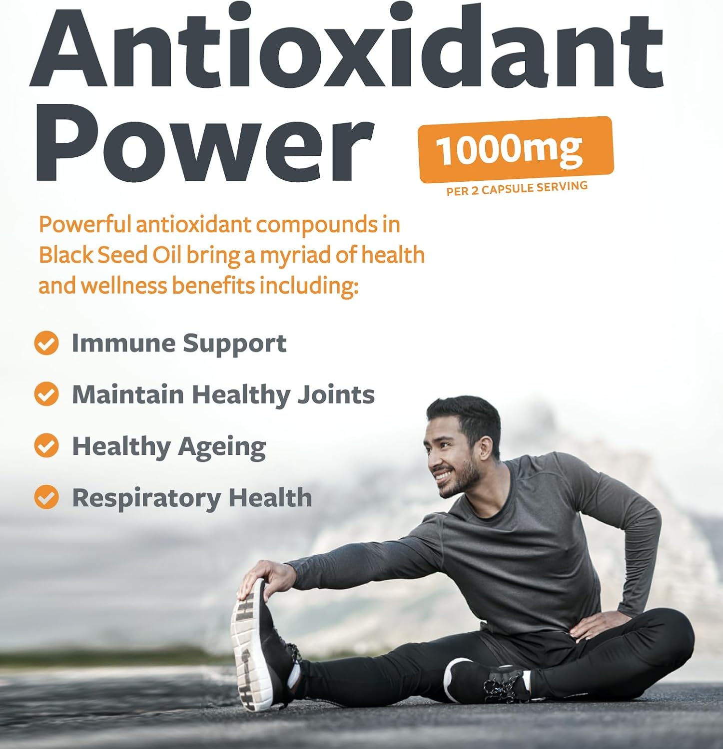 Black Seed Oil - 180 Softgel Capsules (Non-GMO & Vegan) Premium Cold-Pressed Nigella Sativa Producing Pure Black Cumin Seed Oil with Vitamin E - 500mg Each 1000mg Per 2 Capsule Serving