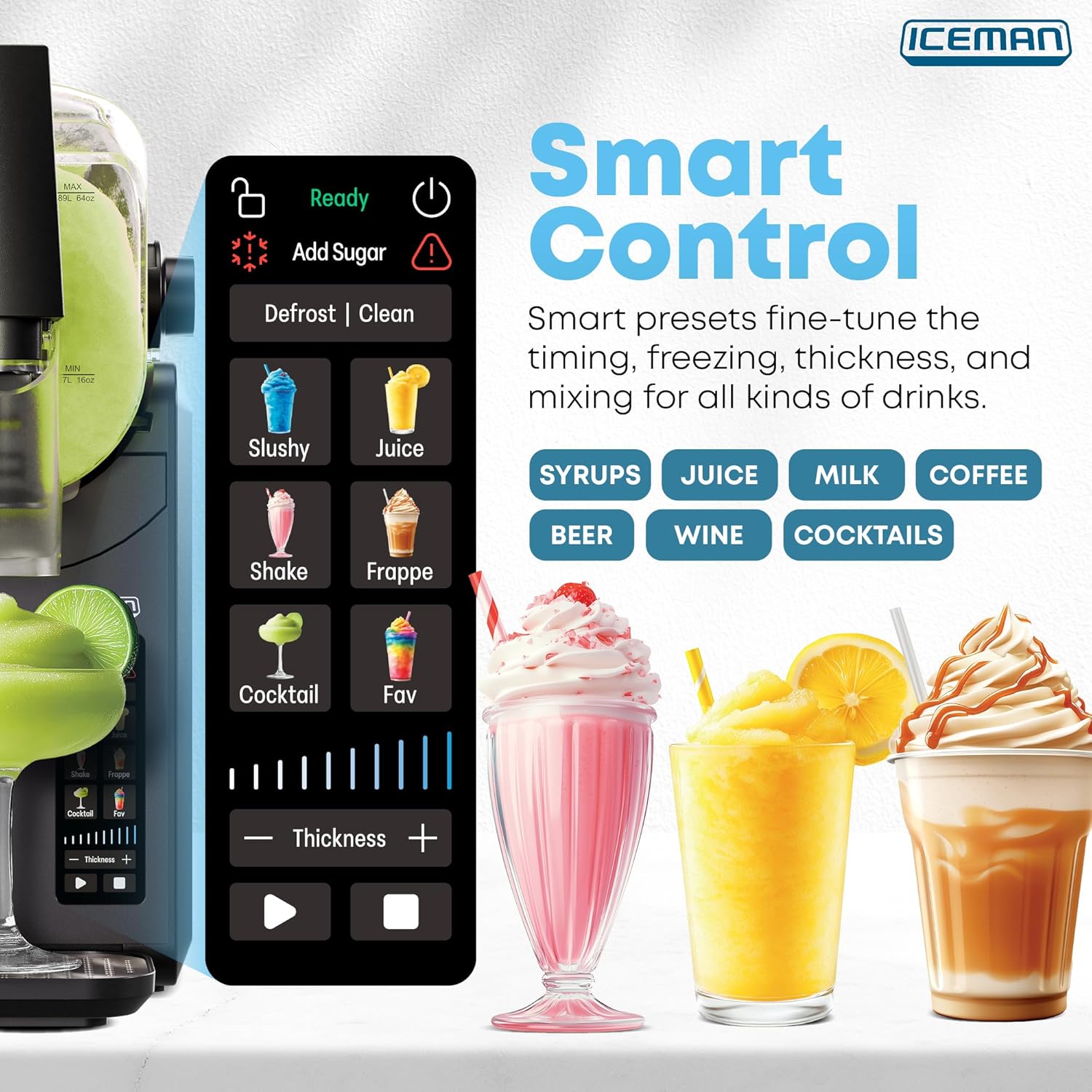 Iceman by Chefman Slush-Ease MAX 90oz Slushie Machine