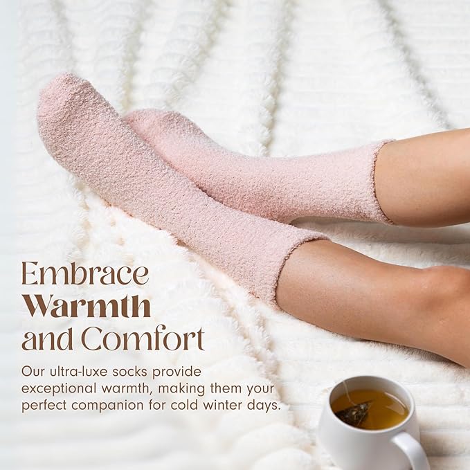 Unboxme Gifts Christmas Warm & Cozy Ultra-Luxe Cloud Sock for Women & Men - Super Soft Luxurious Fabric Sleep Socks