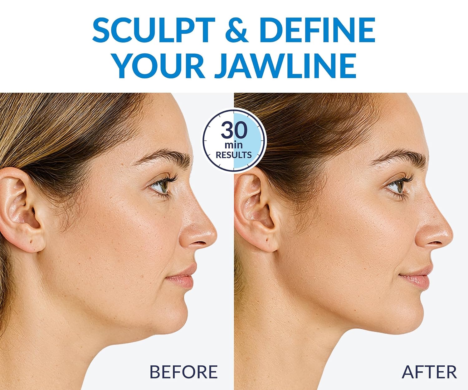 Stylia MaxiLift V-Line Lifting Collagen Face Mask - Double Chin Strap - Jawline Shaper - Neck Firming and Tightening Mask with Hyaluronic Acid & Aloe Vera - Chin Strap for Sleeping (5PC)