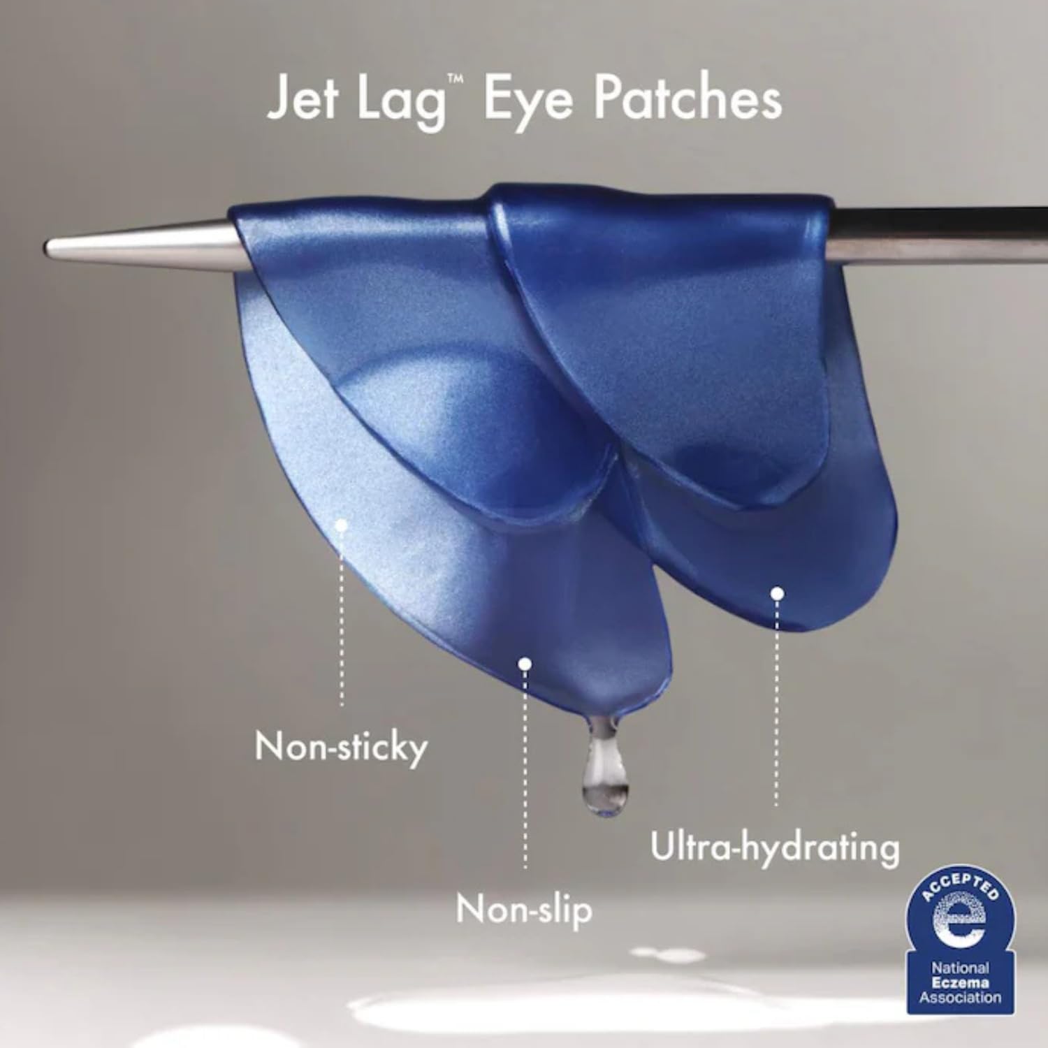 Summer Fridays Jet Lag Hydrating Eye Patches - De-puffing Hydrogel Under Eye Masks with Hyaluronic Acid Caffeine + Peptides - Soothing + Refreshing At-Home + Travel Skin Care (15 Pairs)