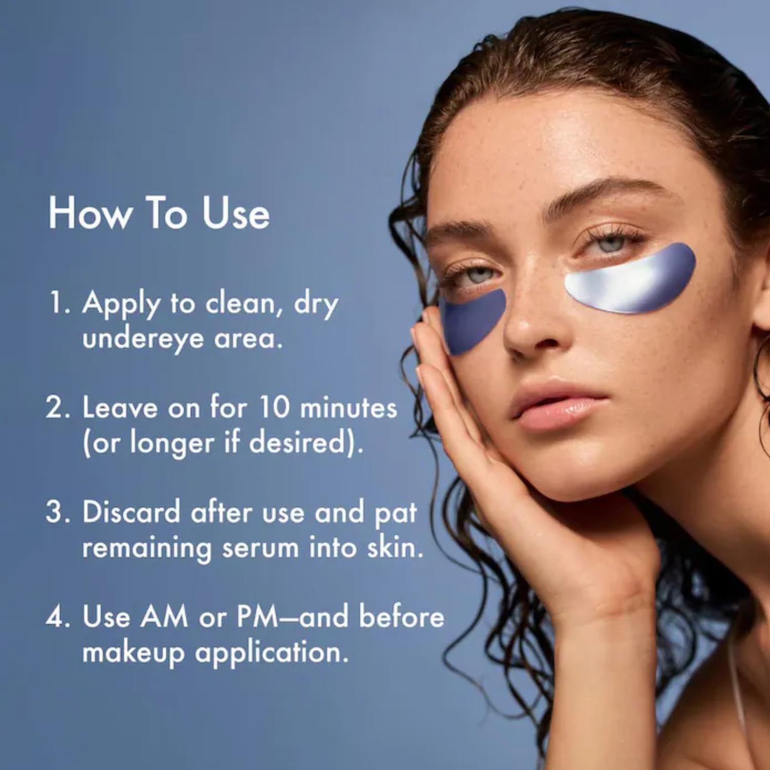 Summer Fridays Jet Lag Hydrating Eye Patches - De-puffing Hydrogel Under Eye Masks with Hyaluronic Acid Caffeine + Peptides - Soothing + Refreshing At-Home + Travel Skin Care (15 Pairs)