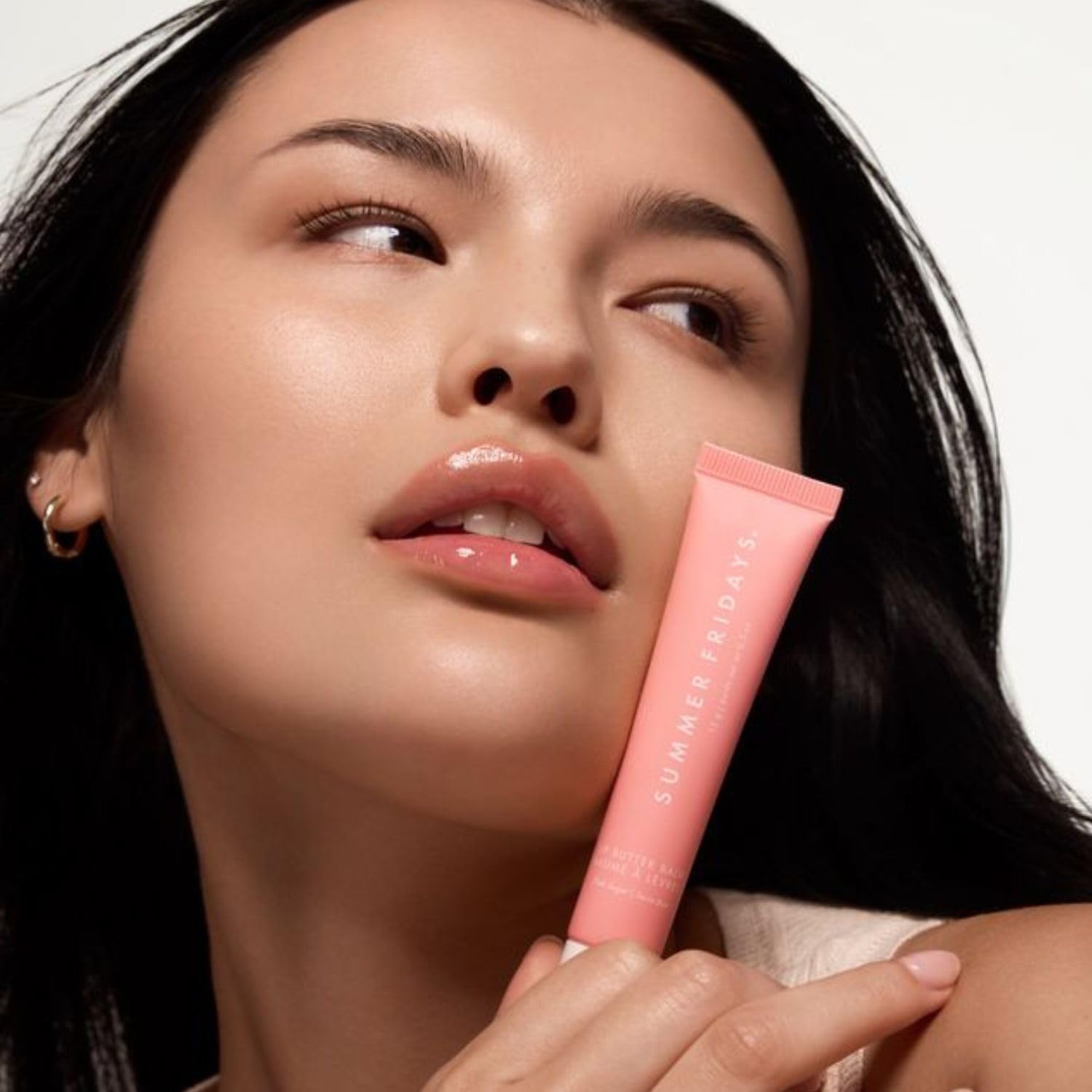 Summer Fridays Tinted Lip Butter Balm - Conditioning Vegan Lip Balm for Instant Moisture Shine & Hydration - Sheer-Tinted Soothing Skincare - Pink Sugar (.5 Oz)
