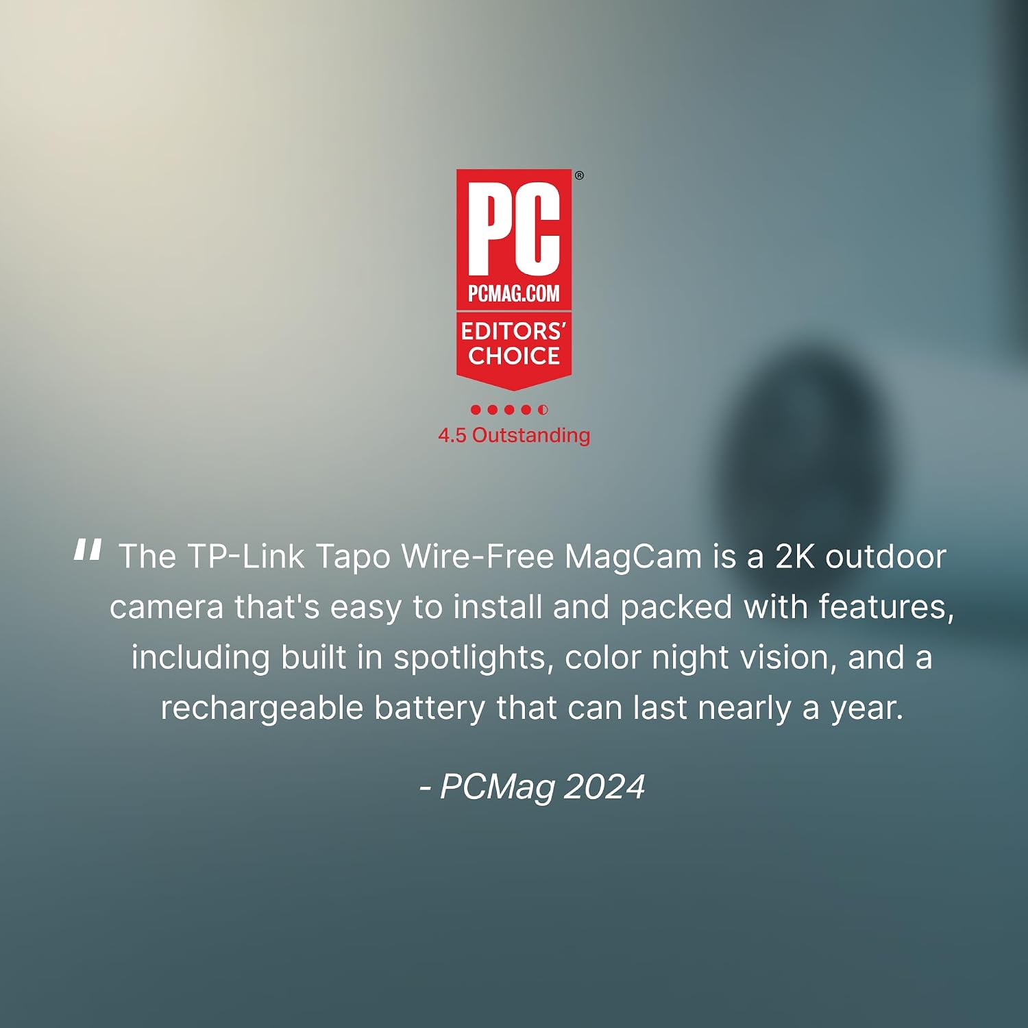 Tapo MagCam 2K+ - 2025 Wirecutter Best Outdoor Security Camera & PCMag Editors' Choice, Wireless Battery Power, Magnetic Mount, Subscription-Free SD Storage or Cloud, Person/Vehicle Detection, 2-Pack, 2K+, 2-Pack, White