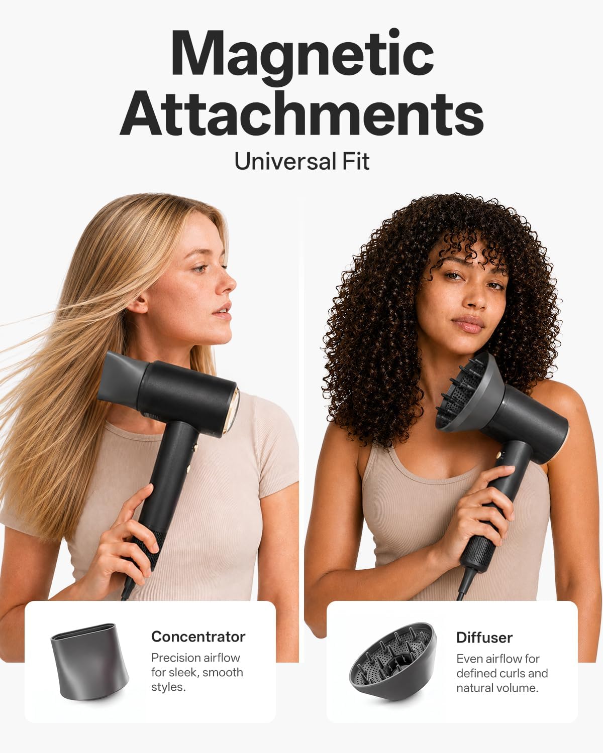 Tideway Hair Dryer, High-Speed Blow Dryer with Magnetic Diffuser,1500 Watts