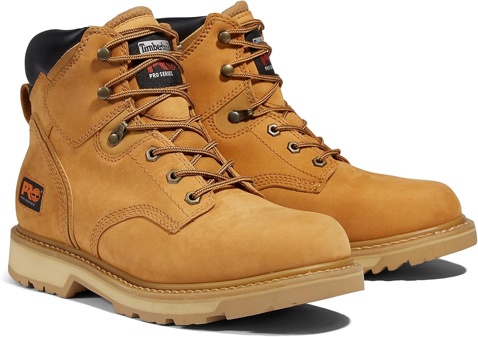 Timberland PRO Men's Pit Boss 6 Inch Steel Safety Toe Industrial Work Boot Wheat-2024 New 12