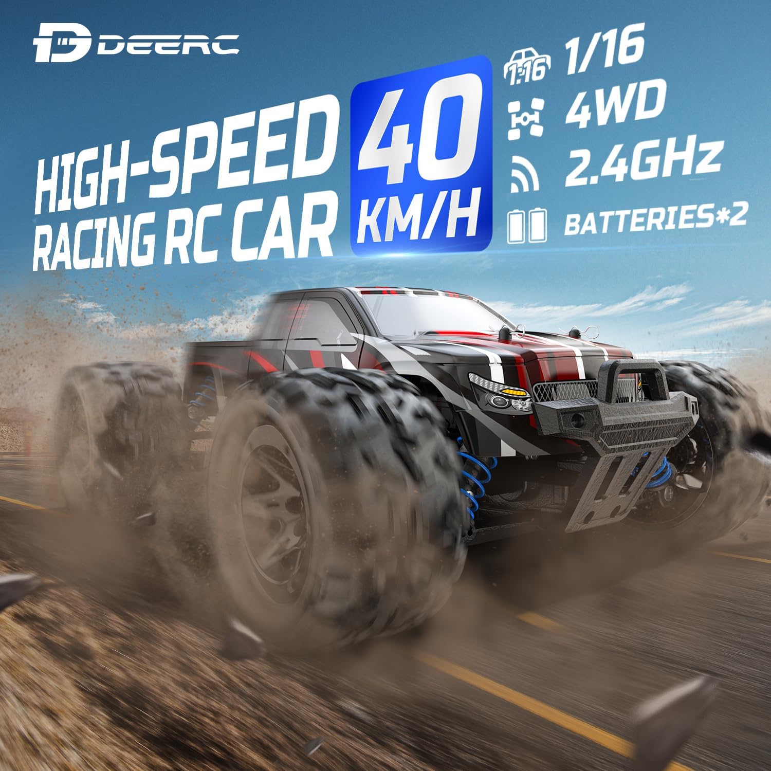 DEERC Remote Control Car High Speed RC Cars