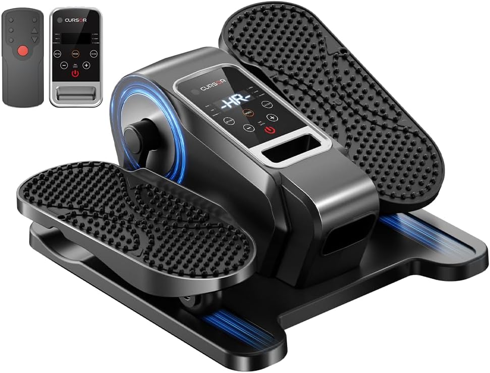 Under Desk Elliptical Machine Electric Seated Pedal Exerciser Quiet Leg Exerciser