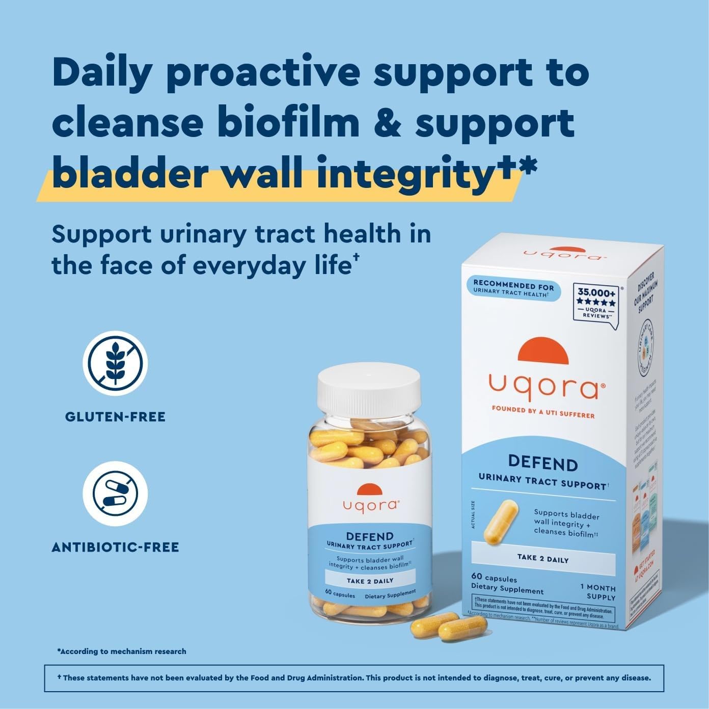 Uqora Defend - Urinary Tract Health Supplement