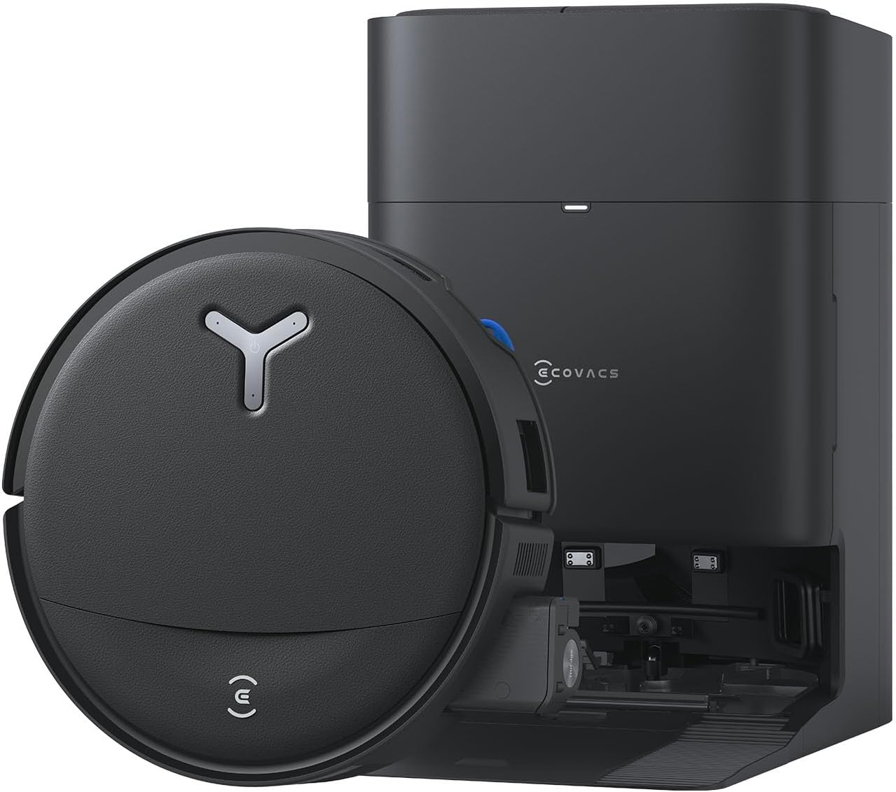 ECOVACS DEEBOT T80S Omni Robot Vacuum and Mop, 24800Pa Suction, 2026 New | TruEdge Instant Self-Cleaning OZMO Roller, Triple Lift Carpet Care, ZeroTangle, Hands-Free Station, AI Obstacle Avoidance