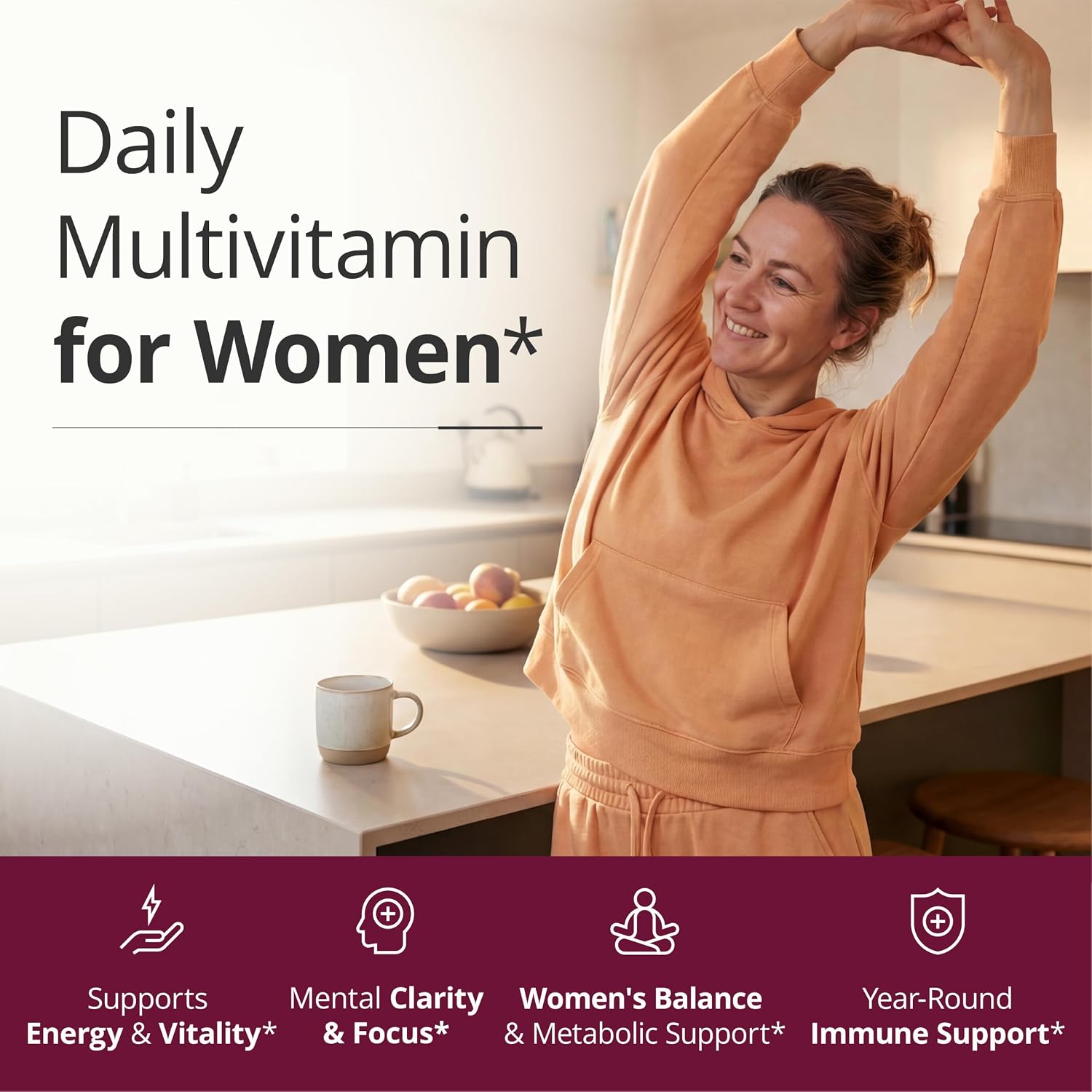 Vimerson Health Multivitamin for Women: Vitamins, Minerals and Bioavailable D3 for Focus and Energy Support – Daily Womens Multivitamins and Multiminerals – 60 Liquid Capsules