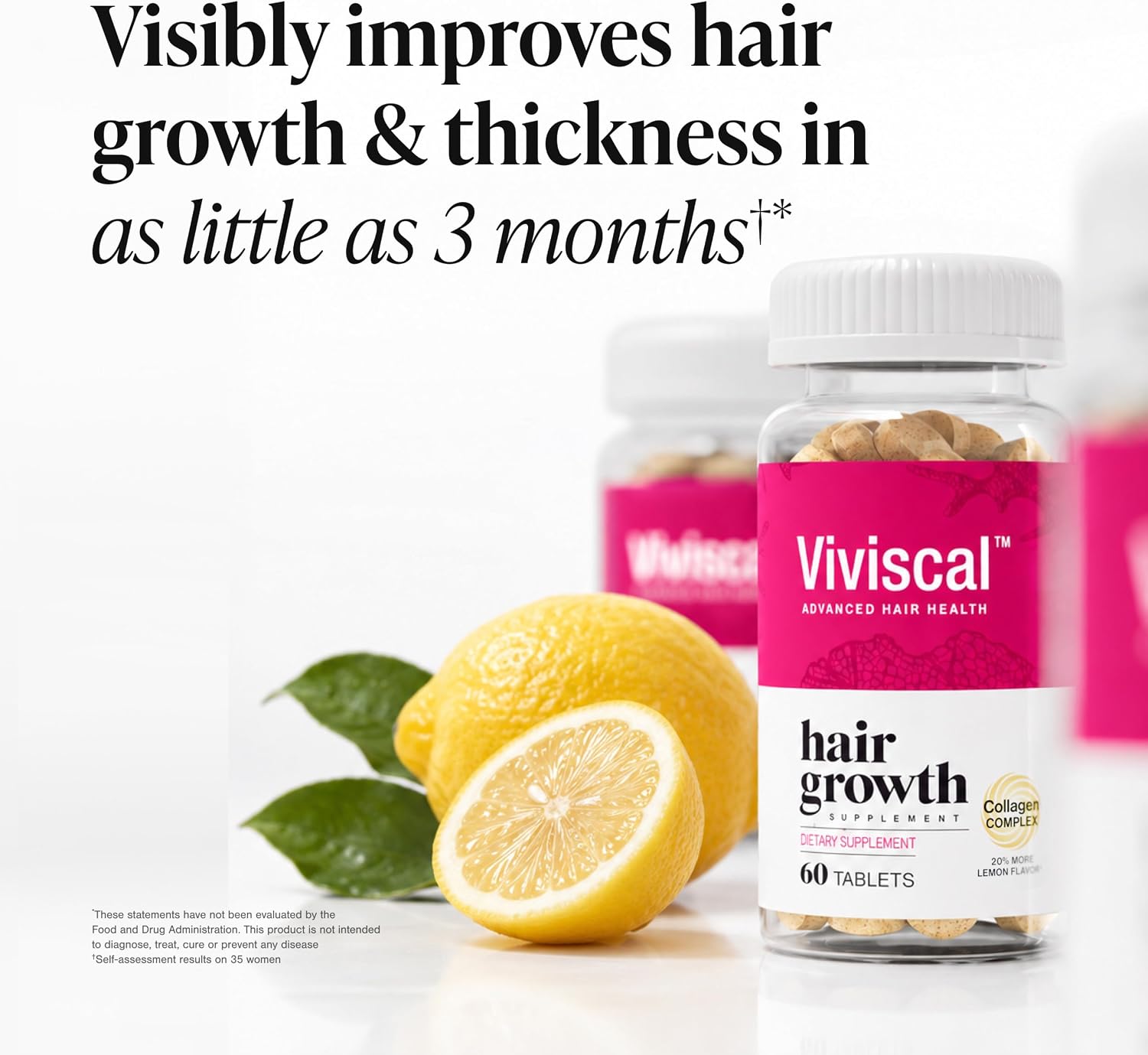 Viviscal Hair Growth Supplements for Women, 180 Tablets, 90-Day Supply