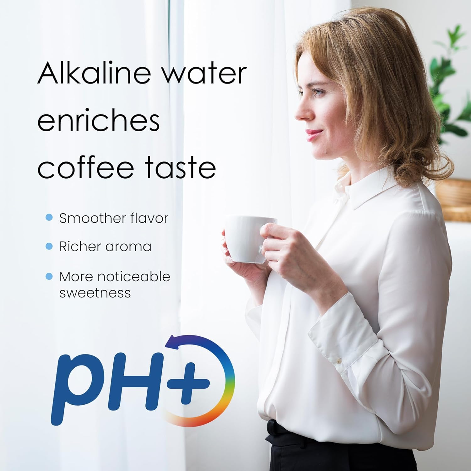 Waterdrop PT-07B-A Alkaline Water Filter Pitcher, 10-Cup, Healthy