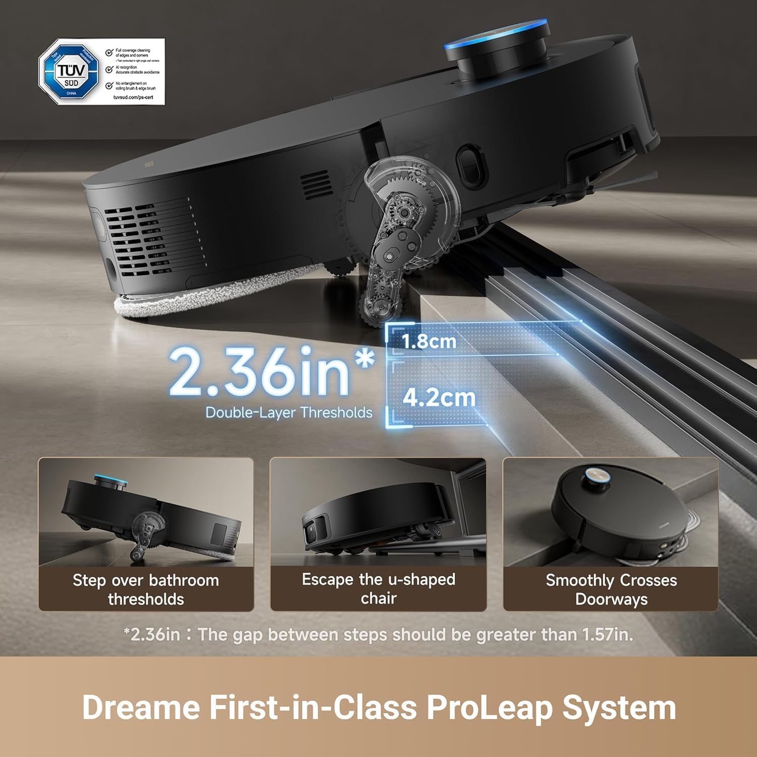 DREAME X50 Ultra Robot Vacuum and Mop with Auto-Empty and Mop Self-Cleaning 20 000Pa Suction Obstacle Avoidance and 360¬∞ Navigation Corner to Edge Deep Cleaning Detangling Brush