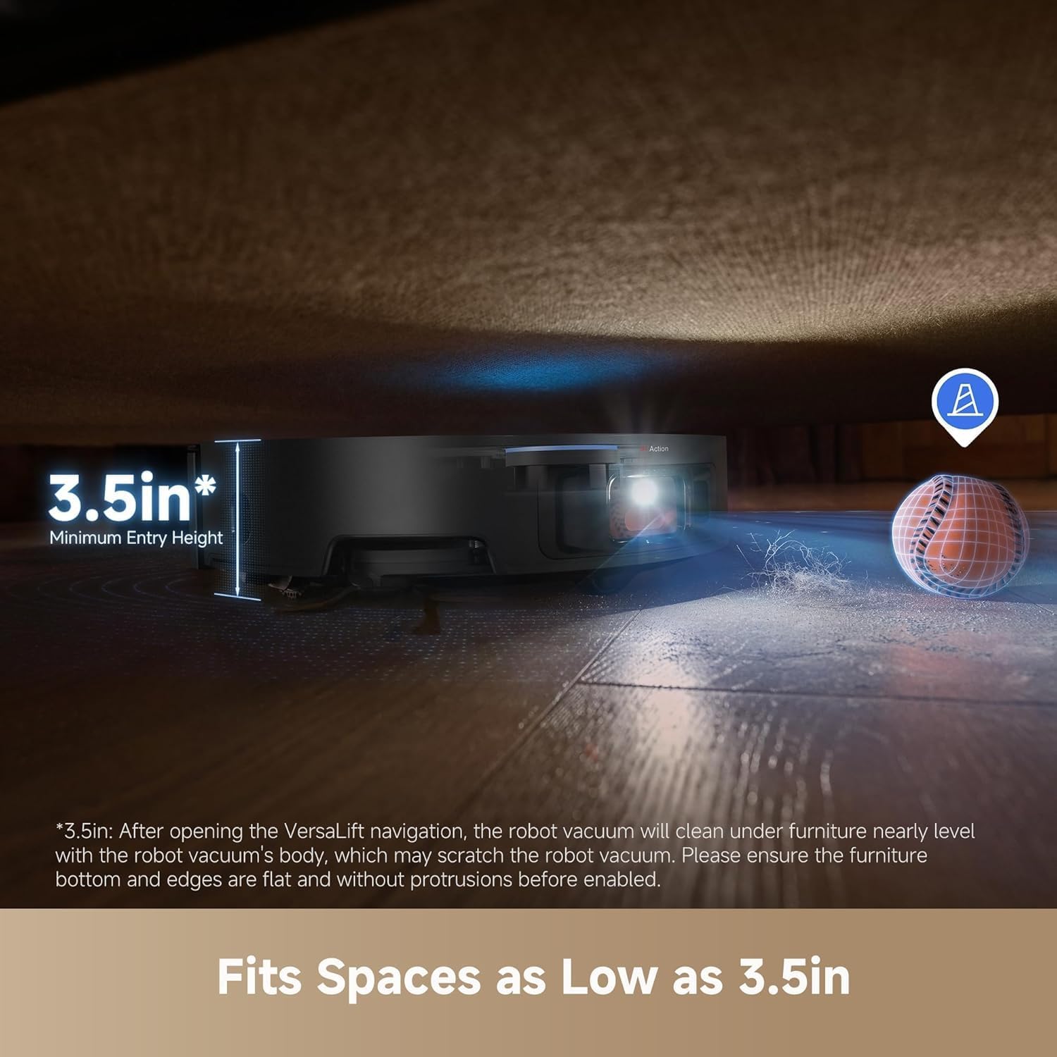 DREAME X50 Ultra Robot Vacuum and Mop with Auto-Empty and Mop Self-Cleaning 20 000Pa Suction Obstacle Avoidance and 360¬∞ Navigation Corner to Edge Deep Cleaning Detangling Brush