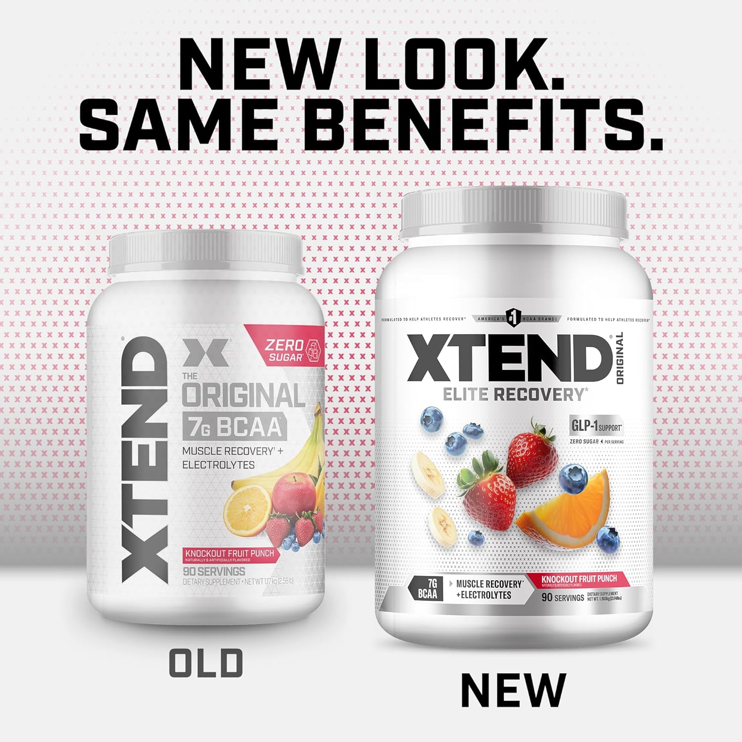 XTEND Original BCAA Powder Knockout Fruit Punch | Sugar Free Post Workout Muscle Recovery Drink with Amino Acids