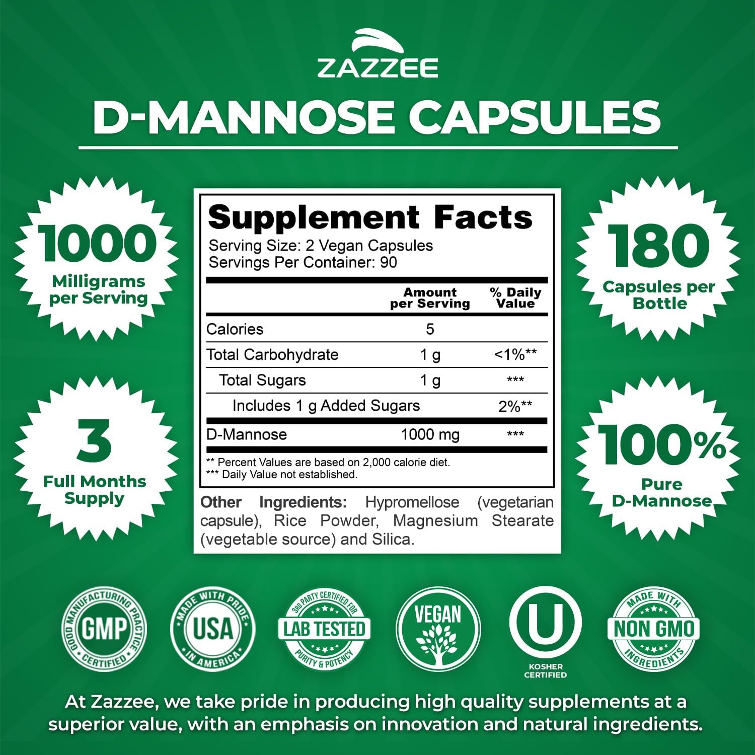 Zazzee D-Mannose